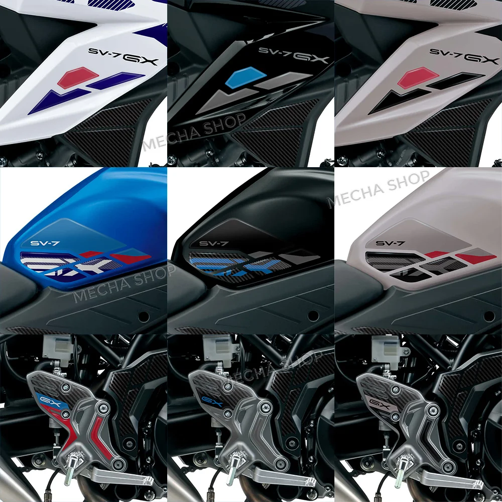 Motorcycle Accessories 3D Resin Sticker Protection Kit For SV-7GX SV 7GX 2026