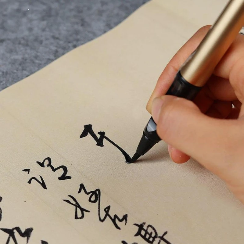 Set di penne a pennello da 6 pezzi penna per calligrafia per principianti che scrivono penne con scritte a mano per l'illustrazione della firma dell'ufficio