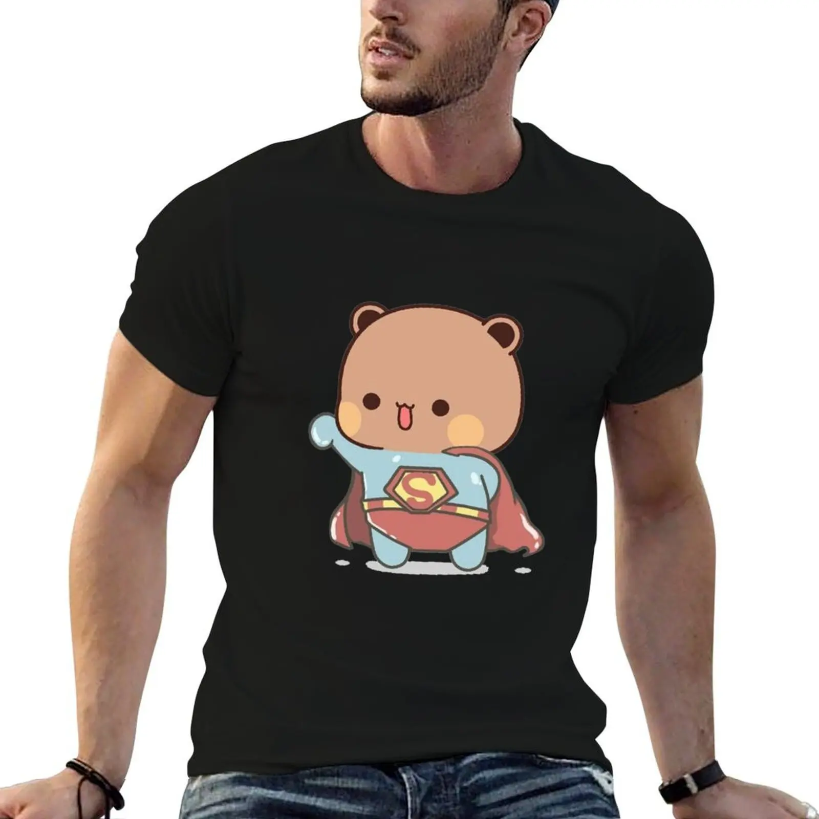 Here Come Superhero Dudu T-Shirt Work Wear Lightweight Tee