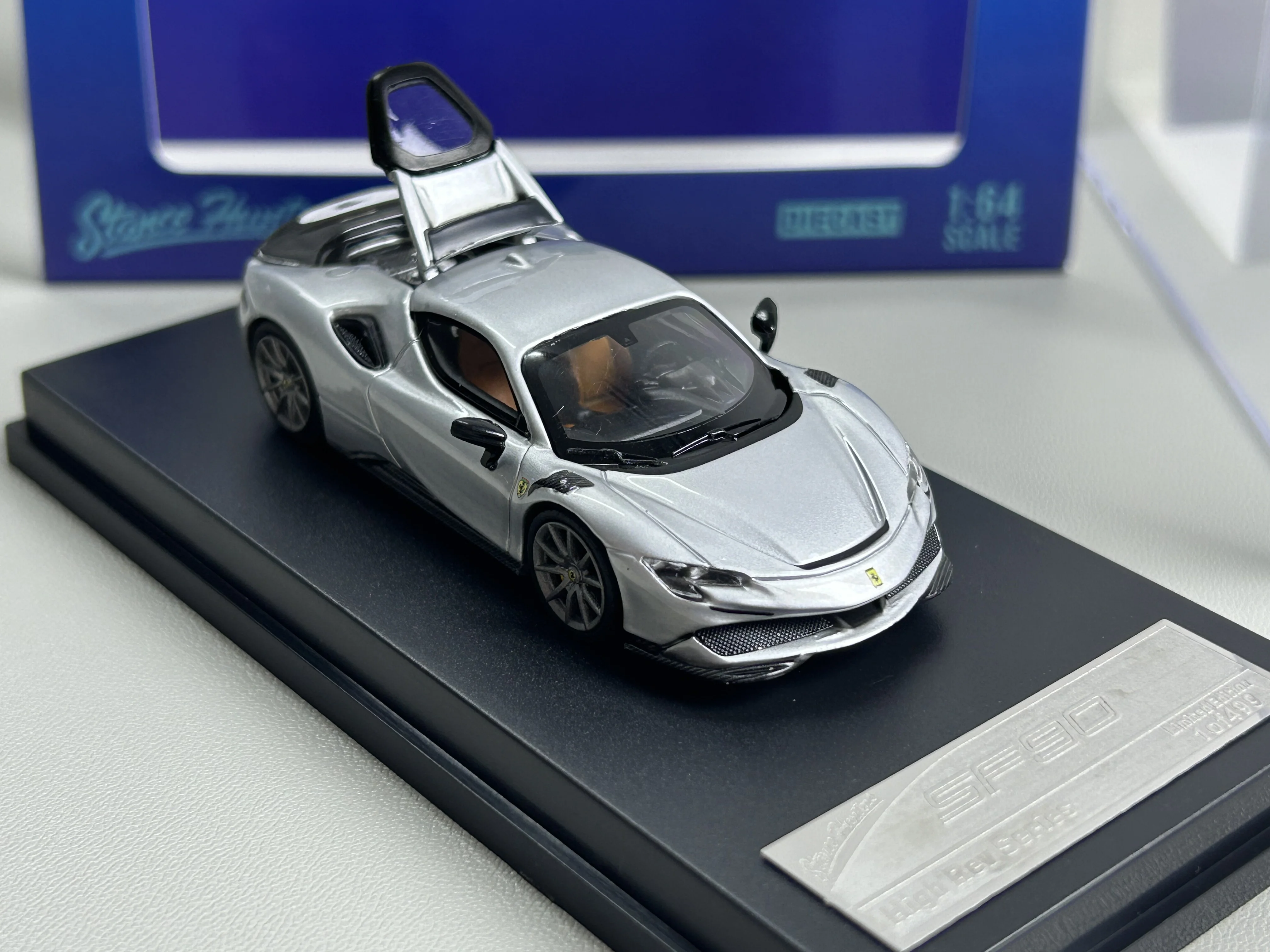 Stance Hunters SH 1:64 Ferrari Novitec SF90 Supercar, modello di auto in lega