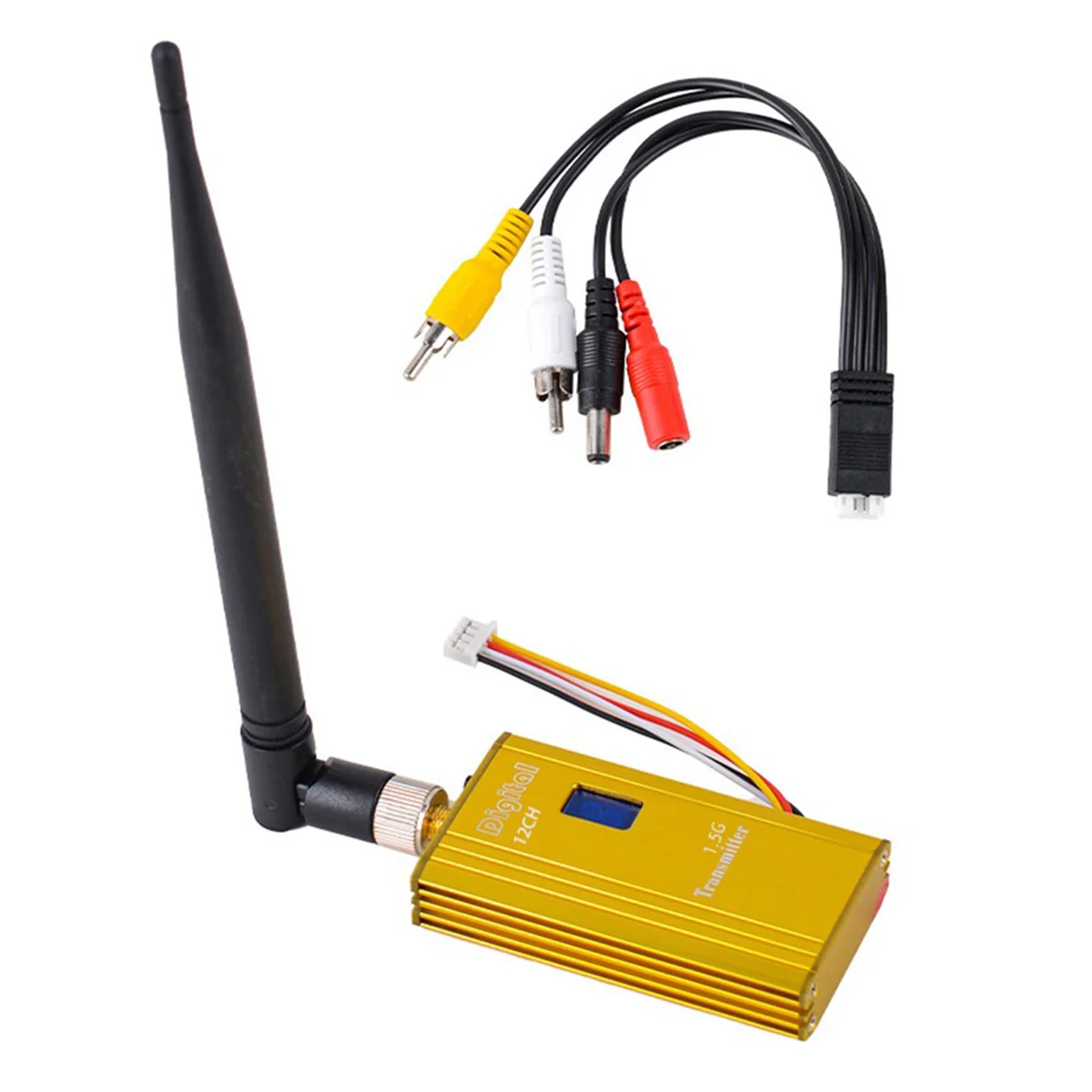 

1.5G 1.5W FPV VTX 12CH 1500mW Audio Video Transmitter for FPV Quadcopter RC Drone