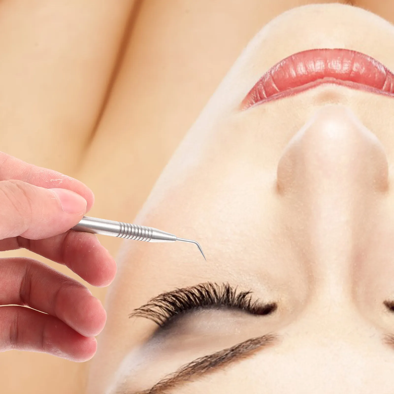 Stainless Steel Eyelash Grafting Tool Lash Separator Lifting Rod for Eyelash Extension Lift Perm Root Separation Beauty Salon