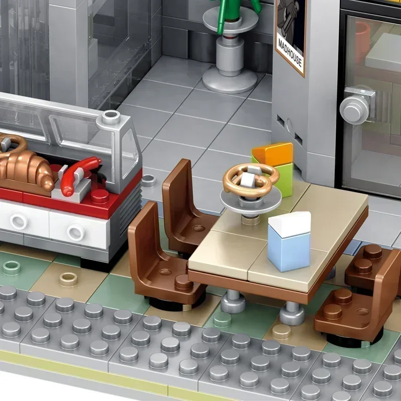 Lunatic Hospital – blocs de construction série 613002, Architecture Compatible 613001, modèle assemblé, jouet pour enfant, cadeau de noël