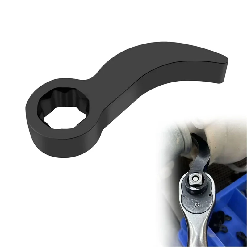 Ferramentas de adaptador de pé de cabra, barra de alavanca de aço com ângulo ajustável ilimitado, serve para catraca de unidade de 3/8 unidades ou chave de extremidade aberta m12k
