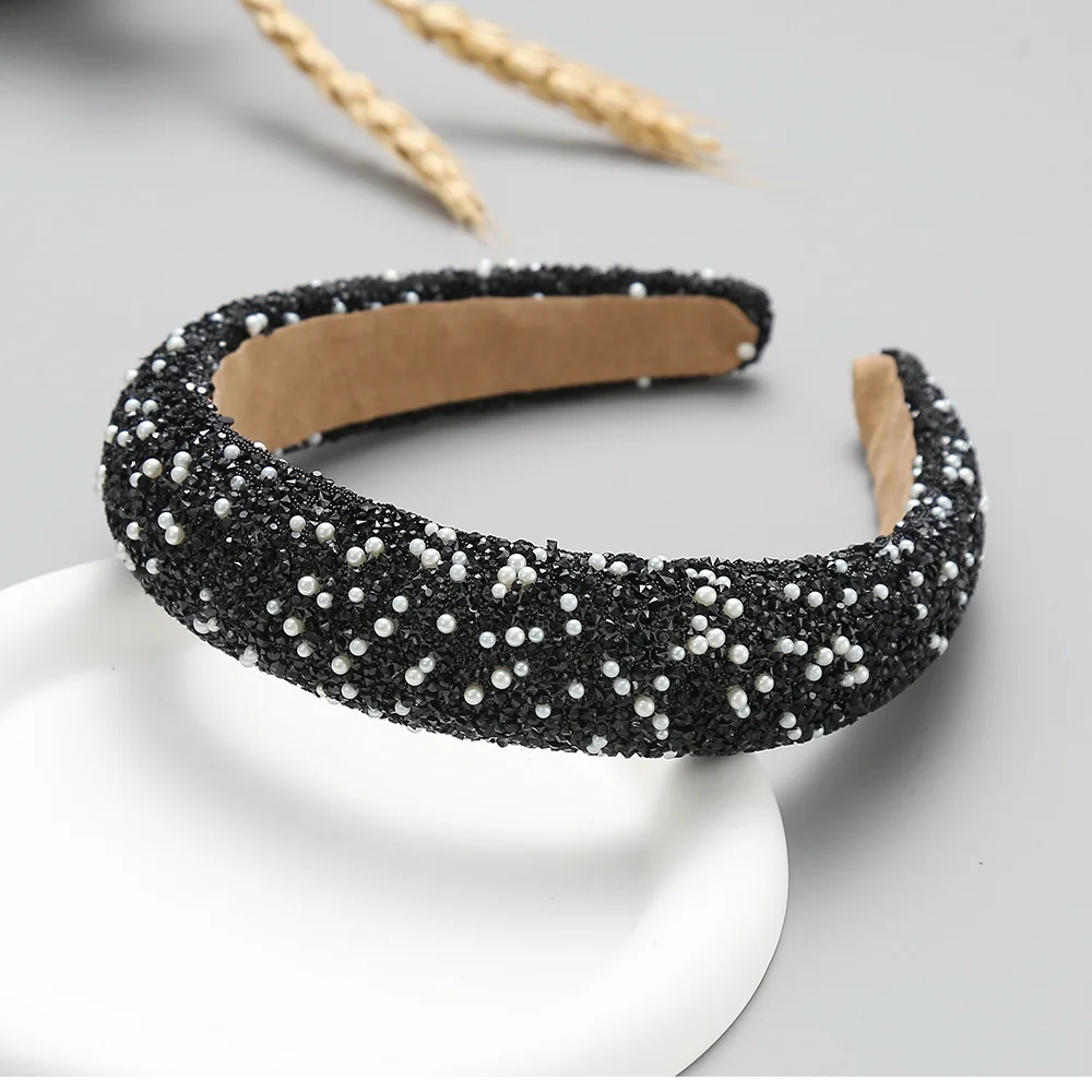 Diamond Headband Glitter Sparkle Jeweled Womens Headbands Hair Bands Wide Fashion Hair Hoops Girls Hair Accessories Gifts