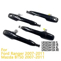Manija de puerta Exterior negra para Ford Ranger Mazda BT50 2007 2008 2009 2010 2011 volante a la izquierda/manijas exteriores con volante a la derecha