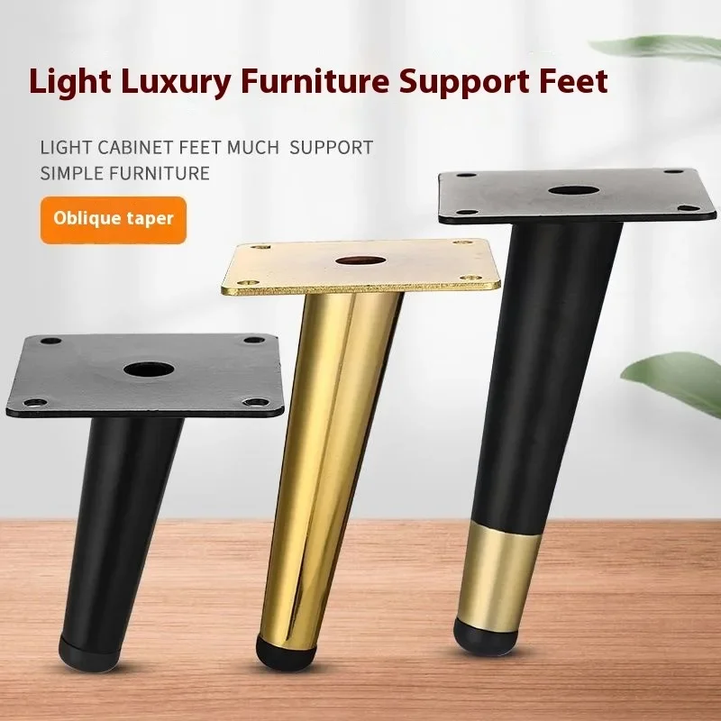 ZEXEF Furnitur Baja Tahan Karat Kaki Tempat Tidur Sofa Dapat Disesuaikan Kaki Meja Tempat Tidur Sofa Kabinet Kaki Kaki Pengganti Logam