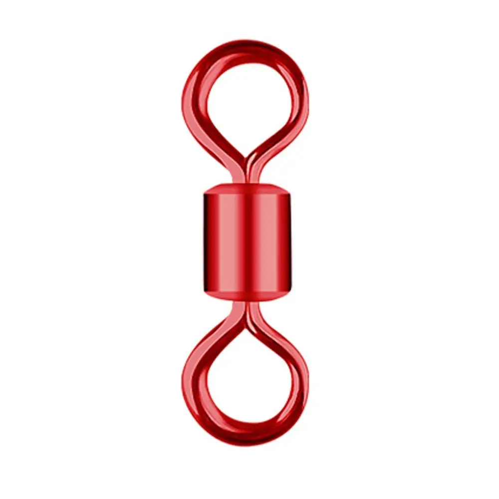 100PCS/Lot Stainless Steel Solid Rings Ball Bearing Swivel Fishing Hook Connector Fishing Accessories