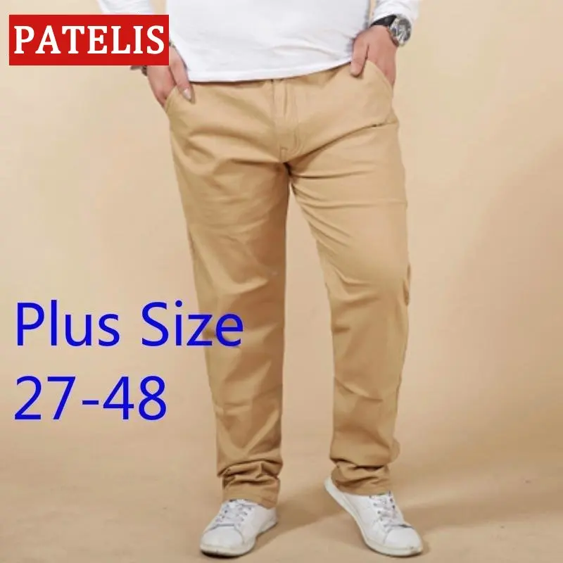 

Men's pants Cotton Slack Men's plus size Trousers black Khaki Pants For Men