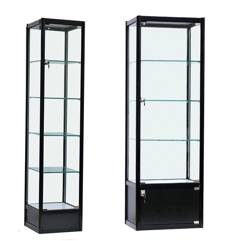 

Figure Display Model Toy Clear Glass Showcase Helmet Lego Home Storage Cabinet