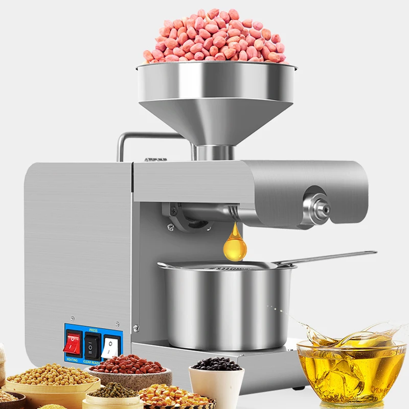 Маслопресс X8, бытовой экстрактор масла для холодного и горячего сжатия подсолнечника, льняного семени, бизнес-экстрактор