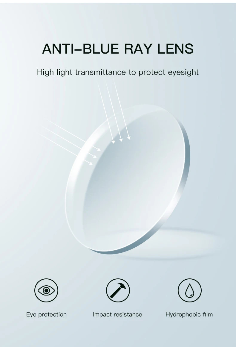 VCKA Cat Eye Myopie Brillengestell Mode Frauen Anti Blaues Licht Rezept Verfärbung Computer Brillen -0,50 BIS -10 – Detail 7