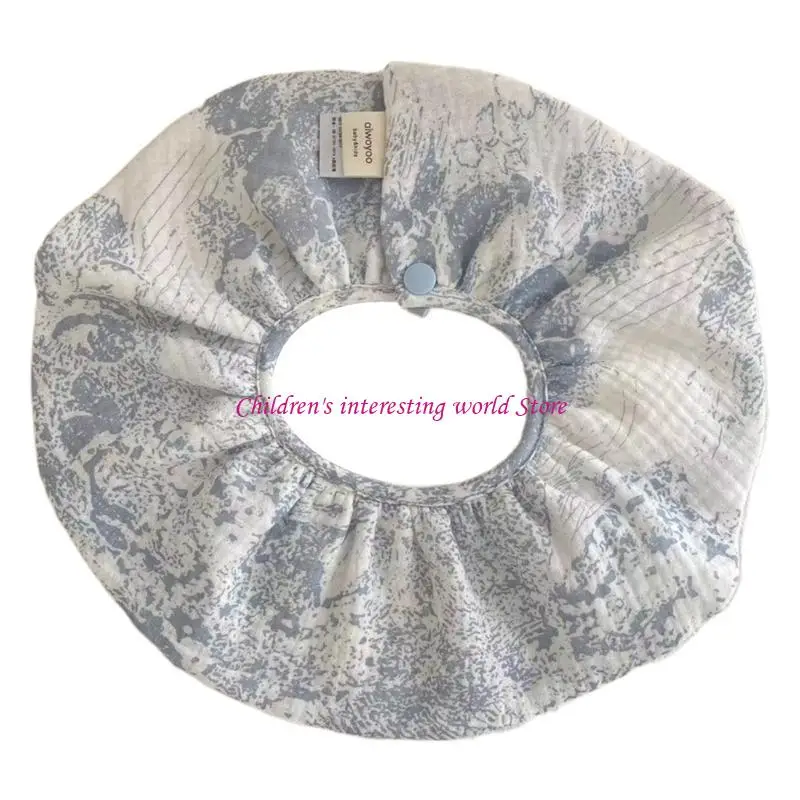 

Multi Layer Feeding Bib 360 Degree Rotating Baby Burp Cloths Drooling Apron for Toddlers 0-3 Year Breathable Nursing Bib 425F