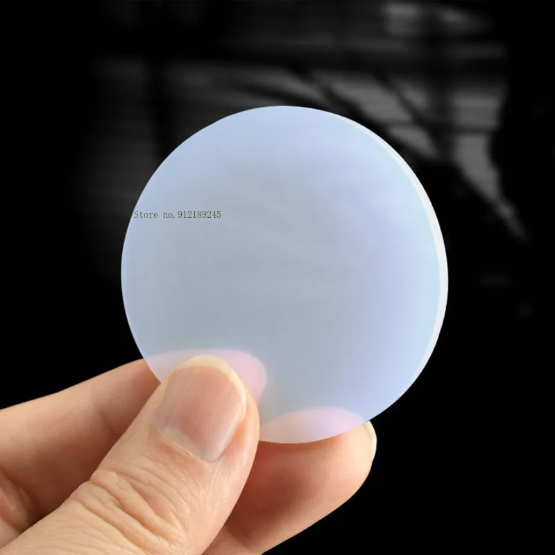Silicone solid round Pad sealed waterproof circular Gaskets shock-absorbing buffering flat pad sheet white 5mm~100mm Diameter