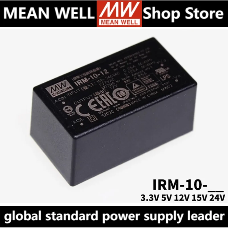 MEAN WELL IRM-10 IRM-10-3.3 IRM-10-5 IRM-10-12 IRM-10-15 IRM-10-24 MEANWELL IRM 10 10W Fuente de alimentación