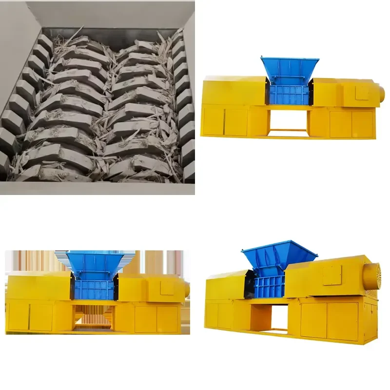 High-Efficiency Durable Heavy-Duty Double Shaft Shredder for Waste Recycling