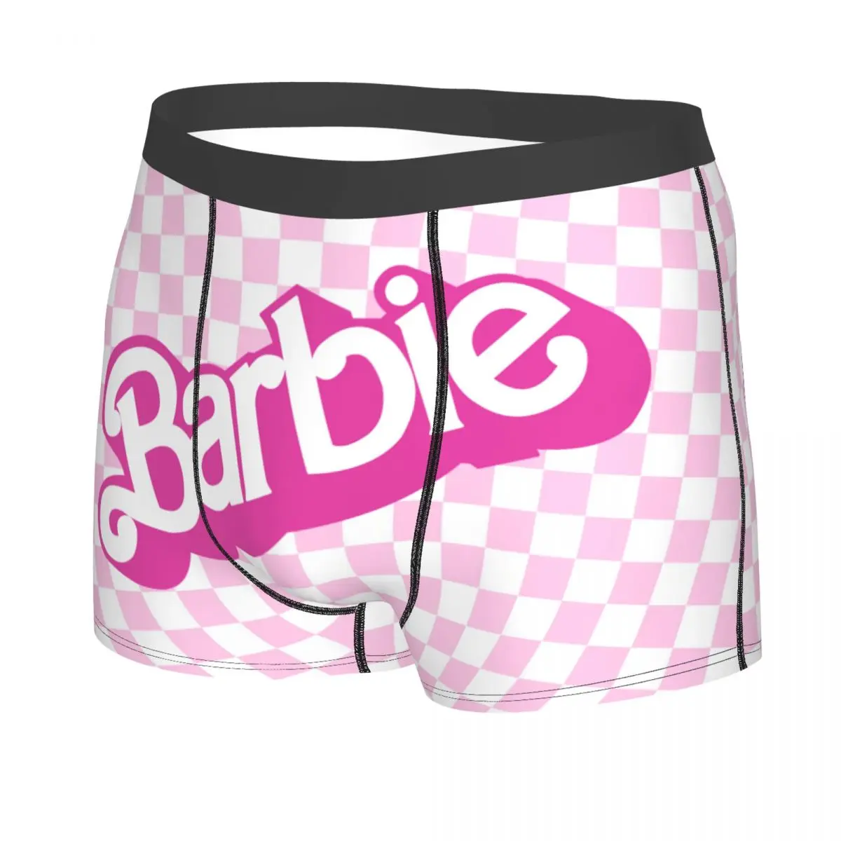 Custom Barbie Logo Underwear Men Breathable Disney Boxer Briefs Shorts Panties Soft Underpants For Male