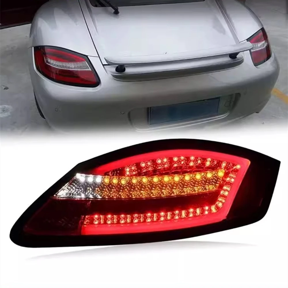 

For 04-08 Porsche Cayman 987 Car Led Tail light rear Lamp assembly Brake Driving Turn Signal Reversing lights 2pcs