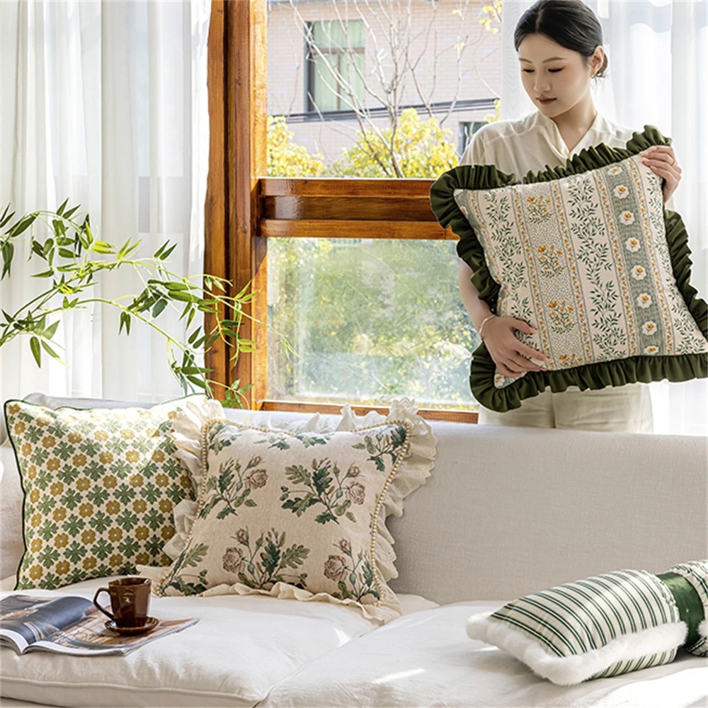 وسادة غرفة المعيشة الفرنسية المنتجات المنزلية وسادة نافذة الخليج أجواء تحسس كرسي وسادة أريكة تكدرت وسادة بنك النبات