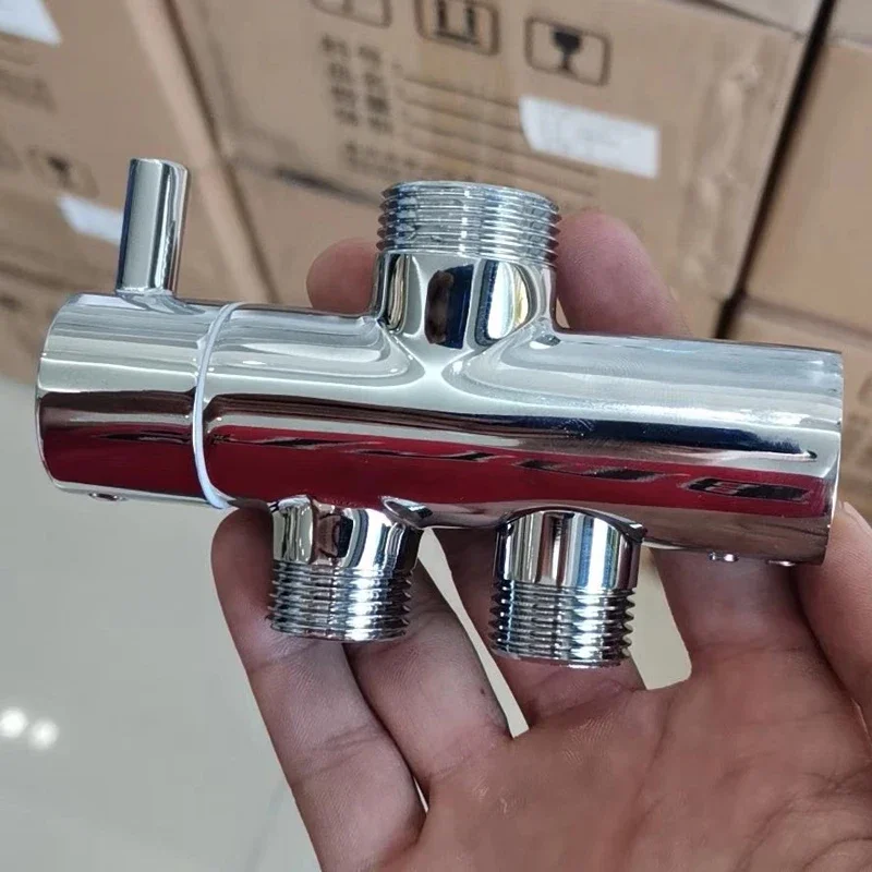 

Разделенный стиль, душевой набор для ванной комнаты, переключатель воды, настенный латунный переключатель, адаптер для перевернутых душевых наборов