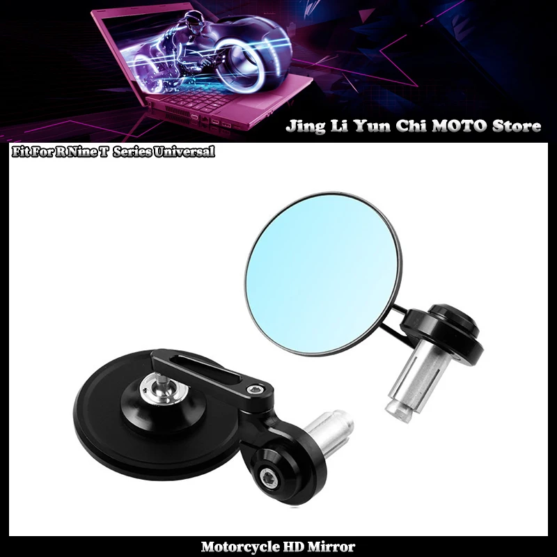 Зеркала заднего вида для мотоцикла, крепление на руль, подходят для BMW R Nine T, универсальные, диаметр 13-19.5 мм