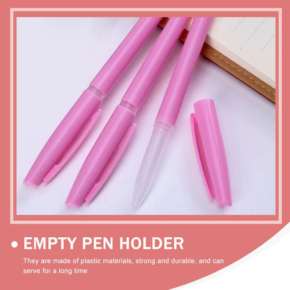 Gel Pen Empty Holders Pp Transparent Ballpoint Practical Students Shells Nail Pens