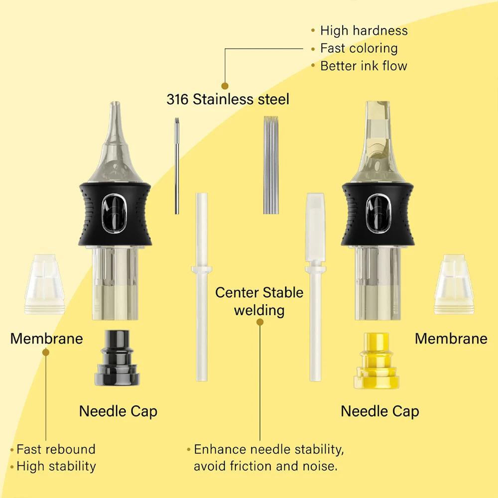طقم الوشم أو مجموعة أقلام الوشم الاحترافية لمجموعة أدوات الوشم للمكياج الدائم طقم مسدس الوشم اللاسلكي