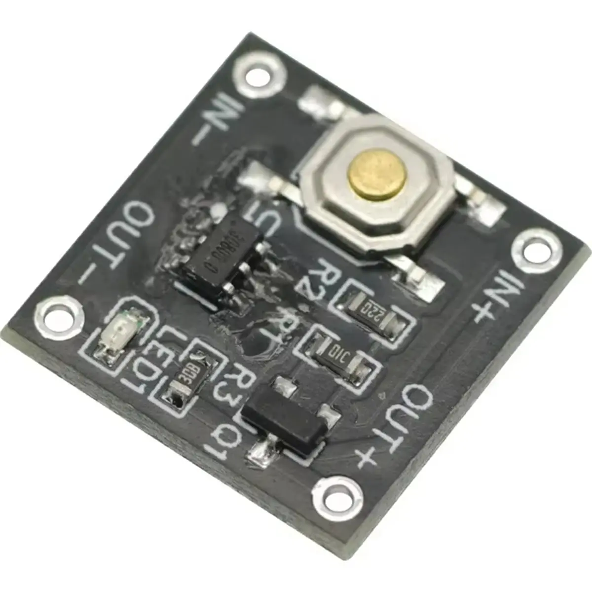 Digital Essentials 5pcs Single Bond Button Bistable Switch Module 2.2-5V 0.5uA Continuous Load 2A Low Power Micro One Key Switch