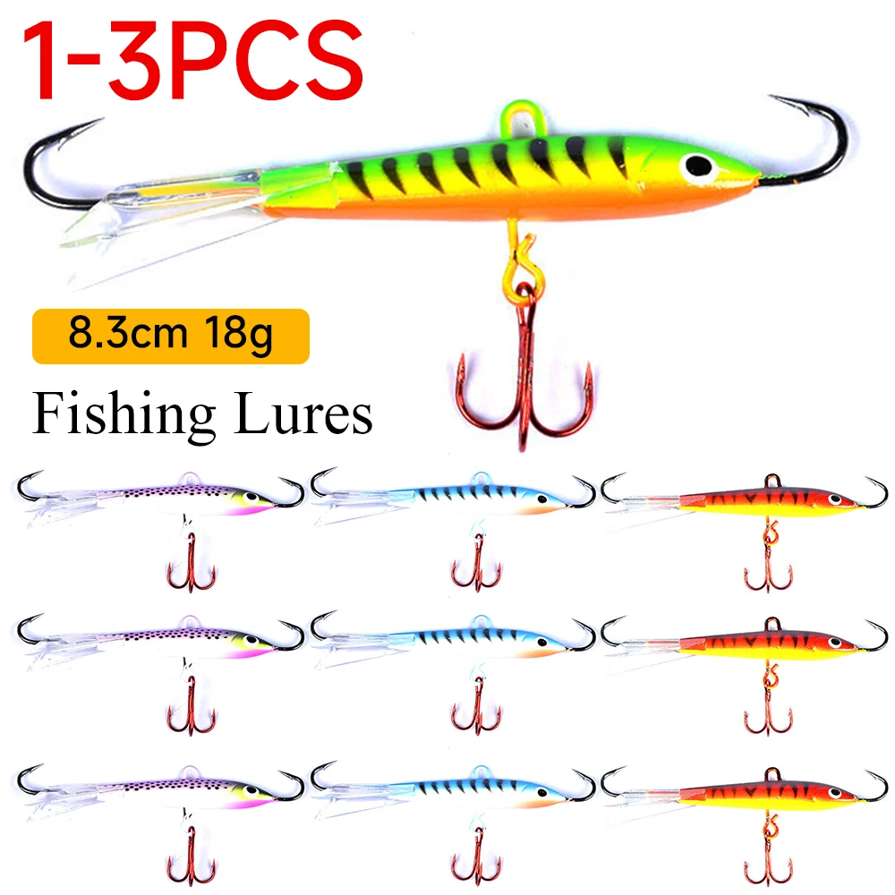 Colorful Balancers for Winter Fishing Lures Tackle 8.3cm 18g Jigging Rap With Minnow Profile Hard Bait Pesca Fishing Tackle