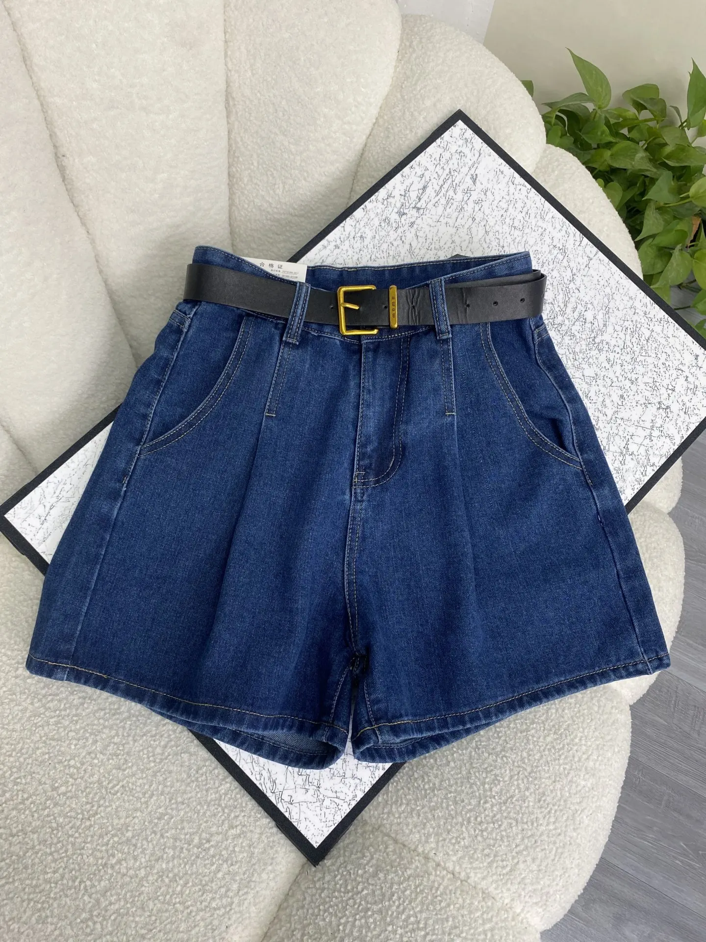 Women's Blue Mini Denim Shorts Vintage High Waist Micro Jeans Shorts 2000s Y2k Gyaru Hot Cowboy Pants Shorts Clothes Summer 2026
