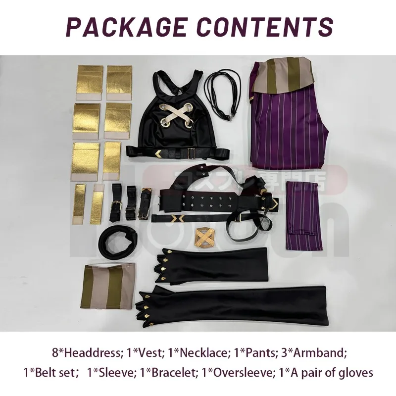 متوفر في المخزون LOL Game Jinx أزياء تنكرية شعر مستعار Loli الزي هالوين هدية الكريسماس كوس اتفاقية لفتاة النساء كرنفال زي #5