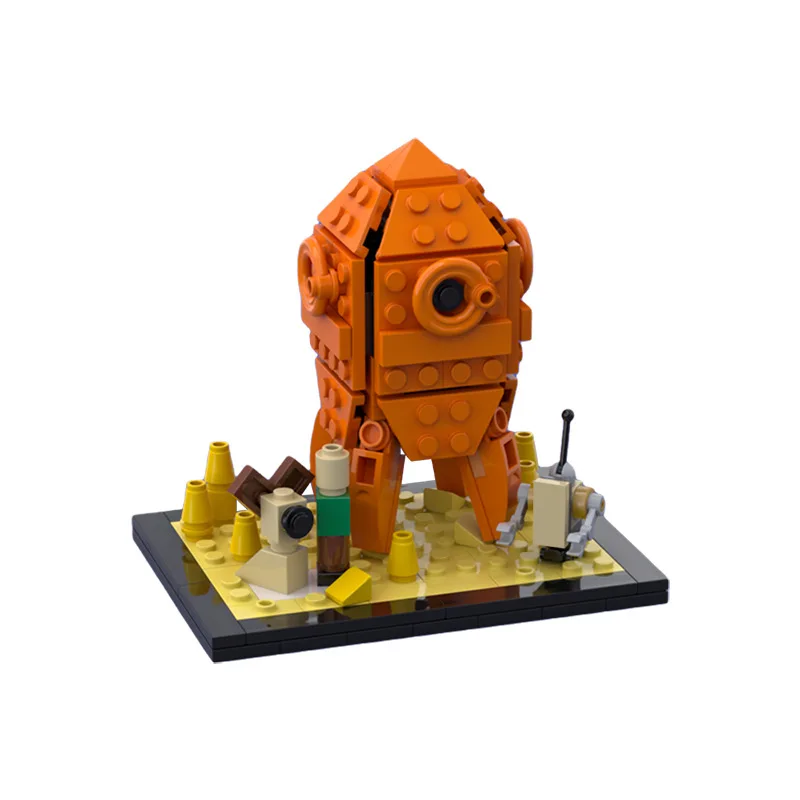 New Hot Cartoon Movie Lunar Dog Picnic Scene Building Blocks Kits Wallace&Gromit Space Rocket Model DIY Kids Toys Birthday Gift