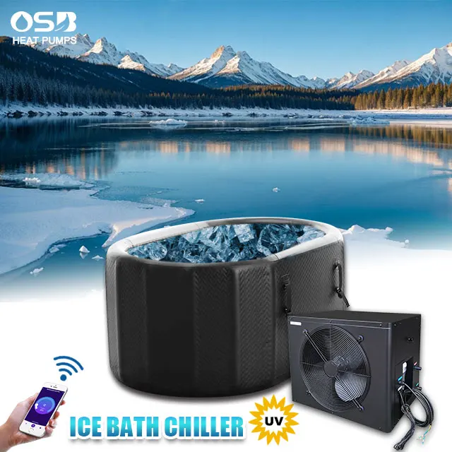 

Cold Plunge Ice Bath With Chiller Inflatable Athlete Recovery Instant Cooling Ice Bath Chiller