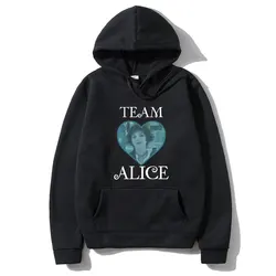 Movie Twilight Team Alice Cullen Graphic Hoodie Robert Pattinson Funny Meme Hooded Sweatshirt Men Women Fashion Vintage Hoodies