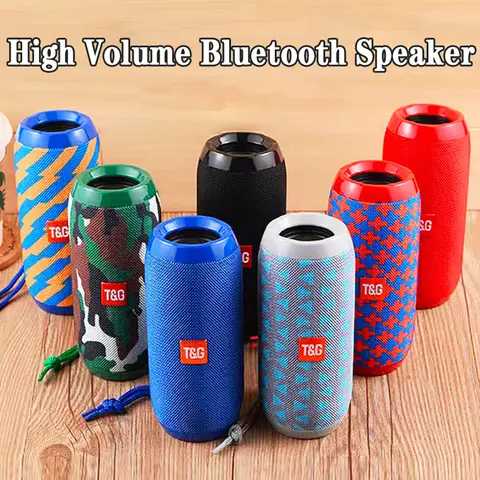 Altoparlante Bluetooth portatile TG117, con subwoofer, supporta schede di memoria, lettore musicale USB, adatto per esterni, casa e come regalo.