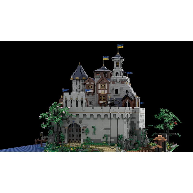 Moc Bausteine Black Falcon Royal Castle Modulare Modell Technologie Ziegel DIY Verwandlung Piraten Festung Montage Spielzeug Geschenk