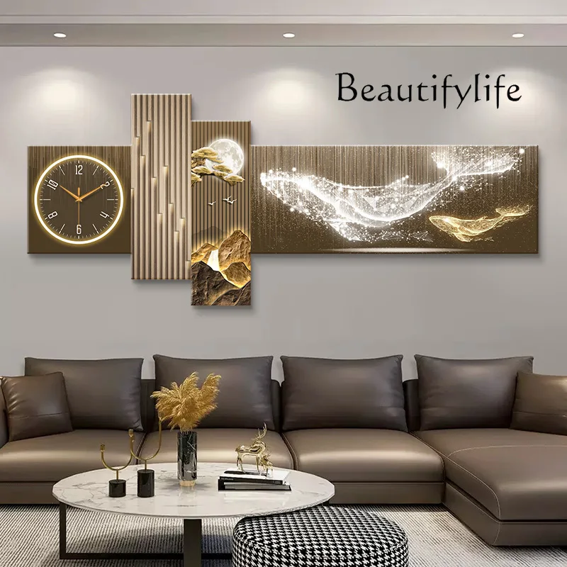 

R Nordic Restaurant Wall Clocks Luxury Living Room Art Mural Modern Wall Watch Modern Silent Relogio De Parede Home Decoration