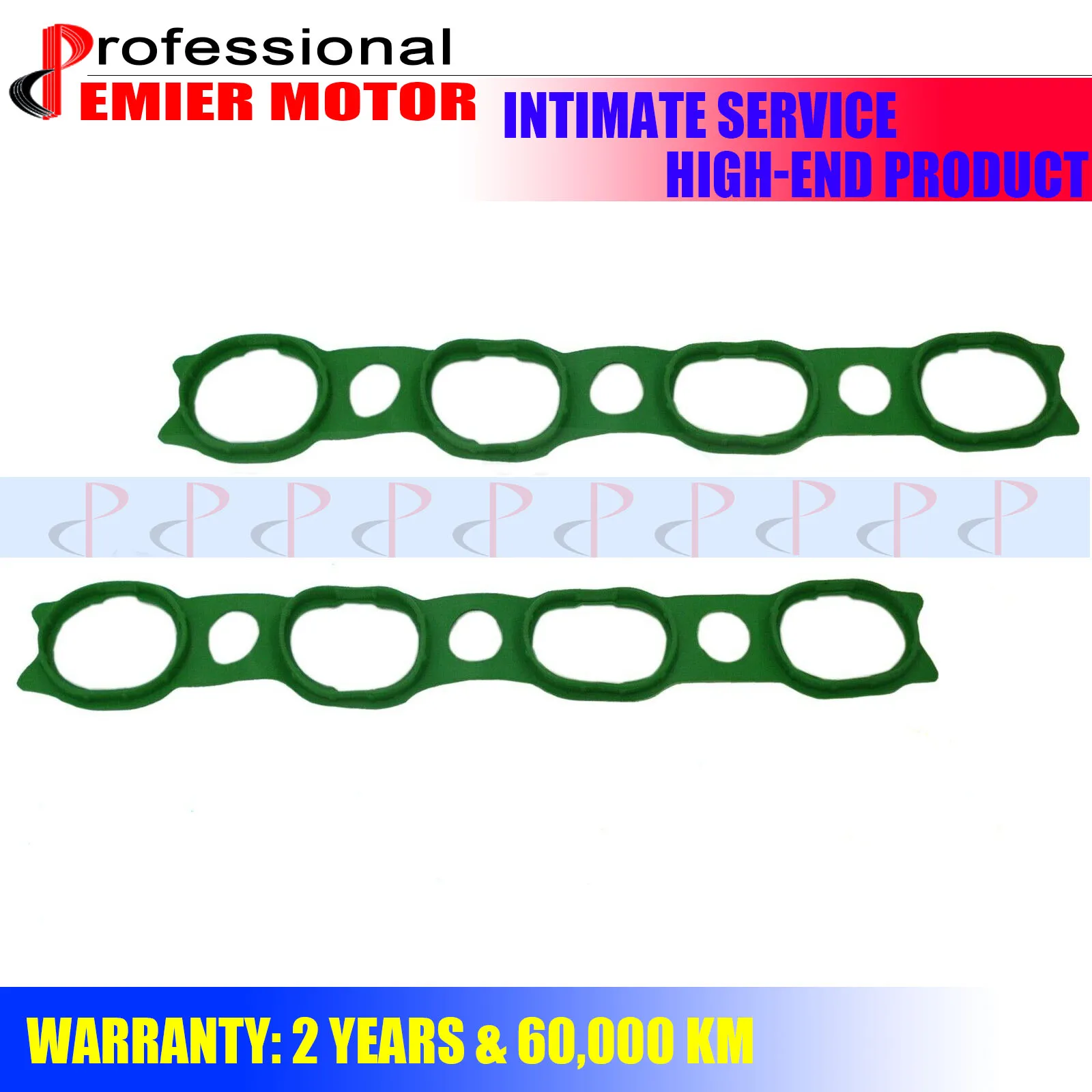 Quality Intake Manifold Gasket Set of 2 for 2003-2006 Porsche Cayenne 4.5L-V8