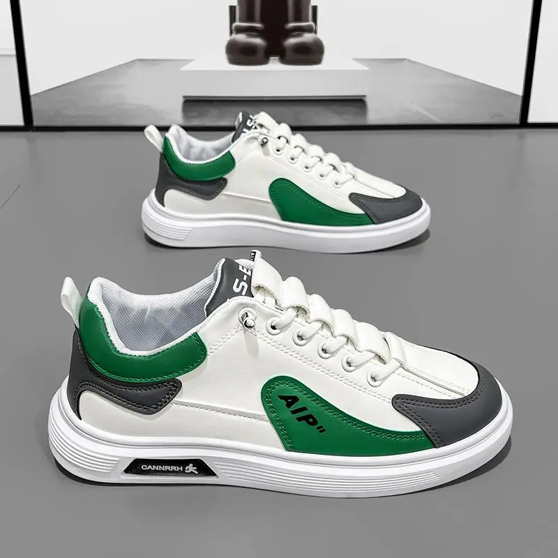 Men's Summer Casual Shoes Soft Bottom Breathable Versatile Student Trendy Leisure Board Shoes round Toe Flat Heel Pure Color