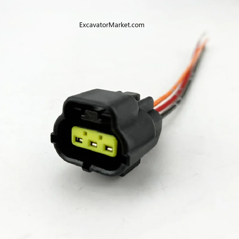 Kobelco Sumitomo Hitachi 200, 210, 250, 350-8 Excavator  Voltage Sensors, High-pressure Common Rail Plugs, 3-wire High Quality