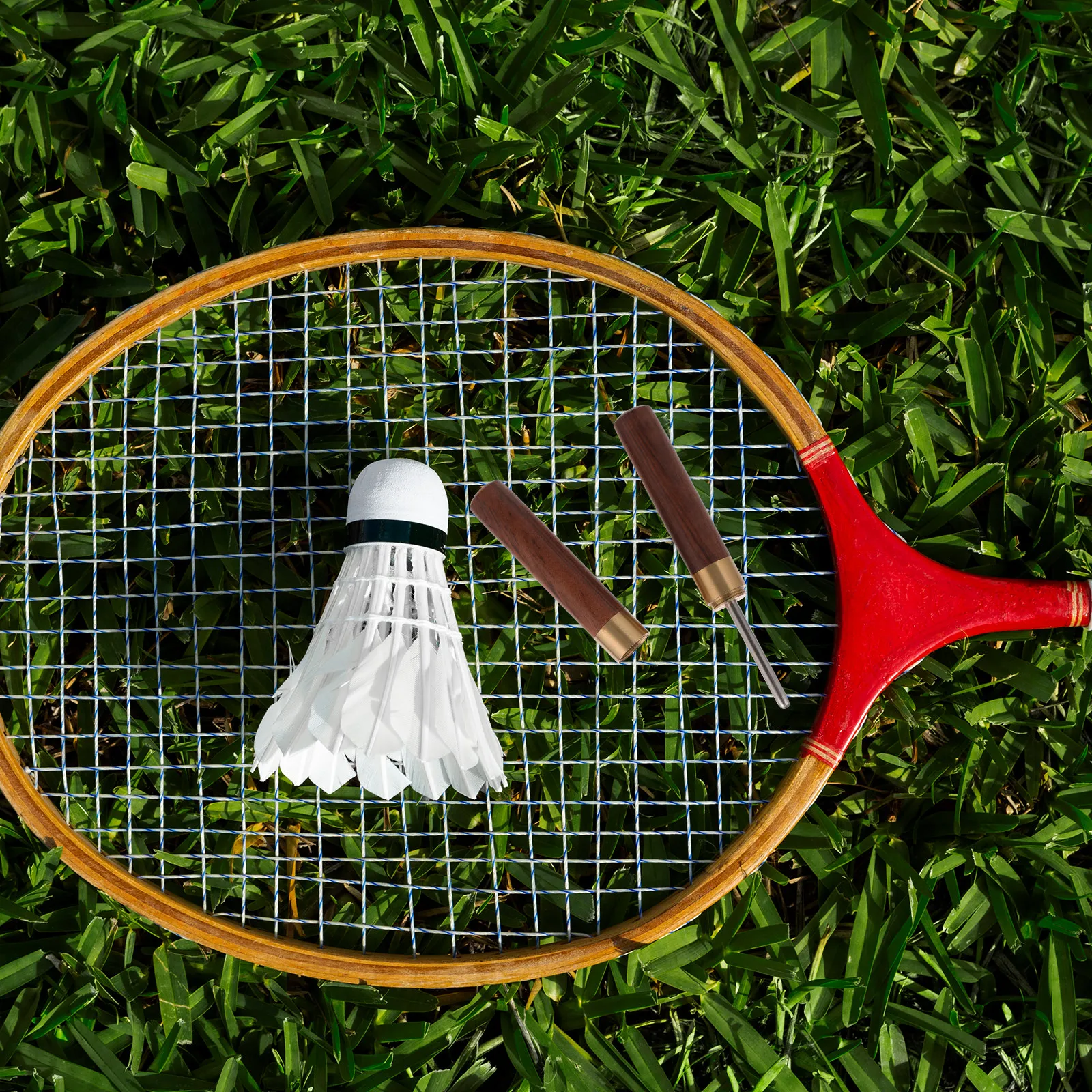 

Ergonomic Badminton Racket Stringing Awl Stainless Steel Wood Construction Fast Reliable Stringing Machine Tool for Tennis