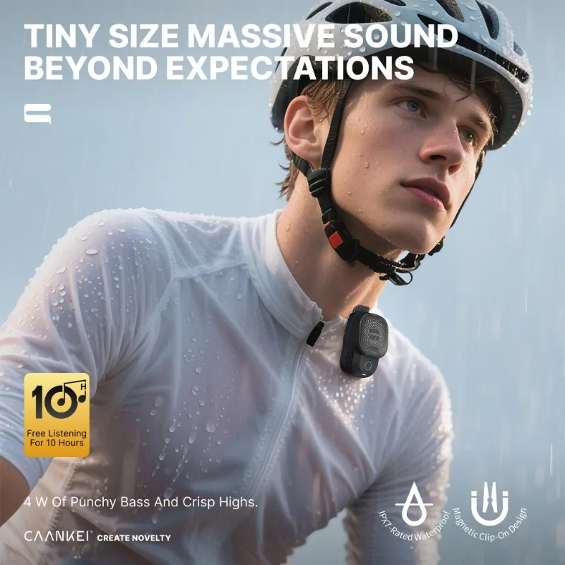 hands-free-wearable-bluetooth-speaker-magnetic-clip-on-design-ipx7-waterproof-10-h-playtime-usb-c-fast-charge-for-sports-travel
