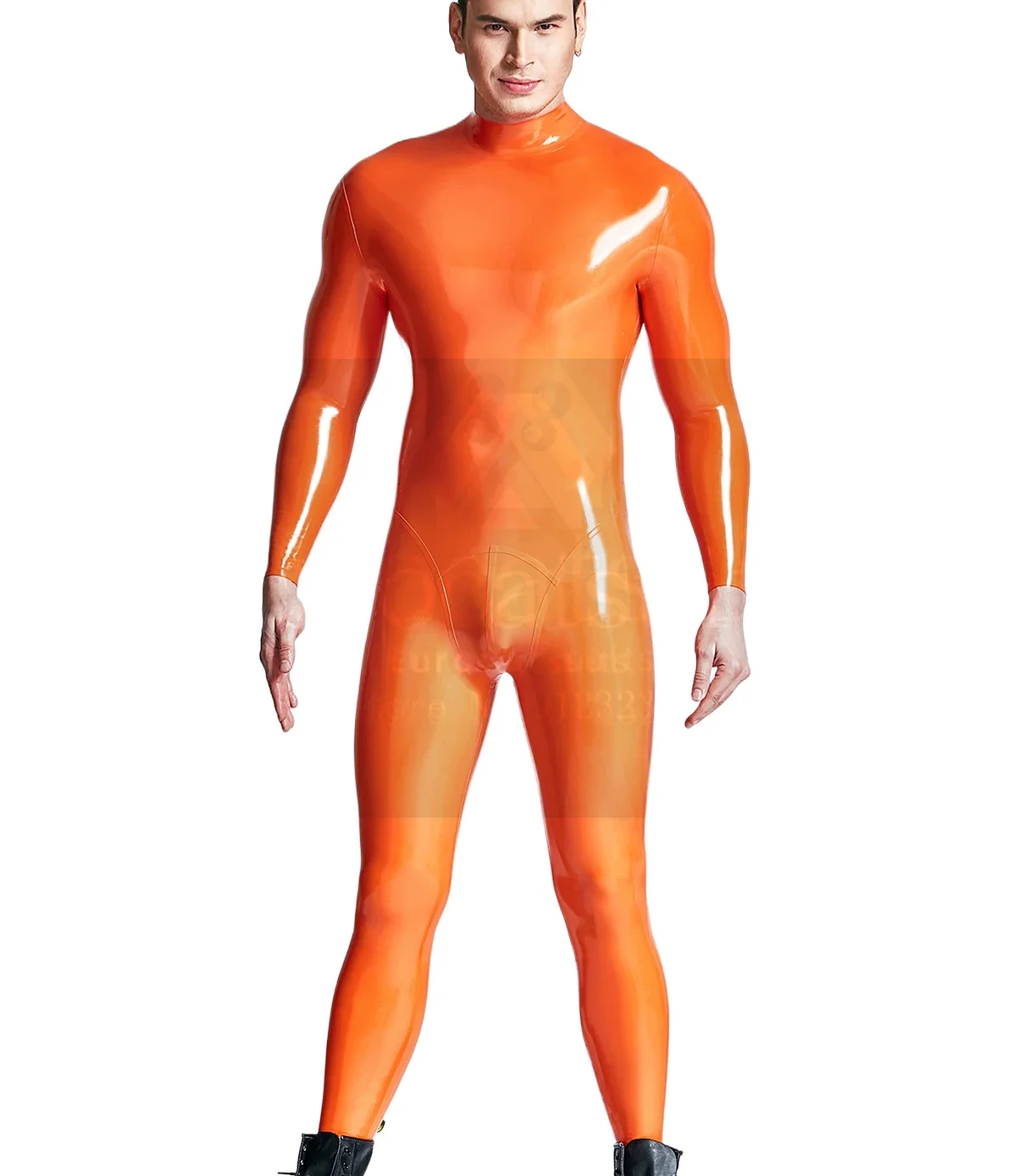 

Men's Sexy Latex Catsuit Rubber Suit Fetish Wear Latex Shorts Harness Stripper Outfit Fetish Costume Underwear