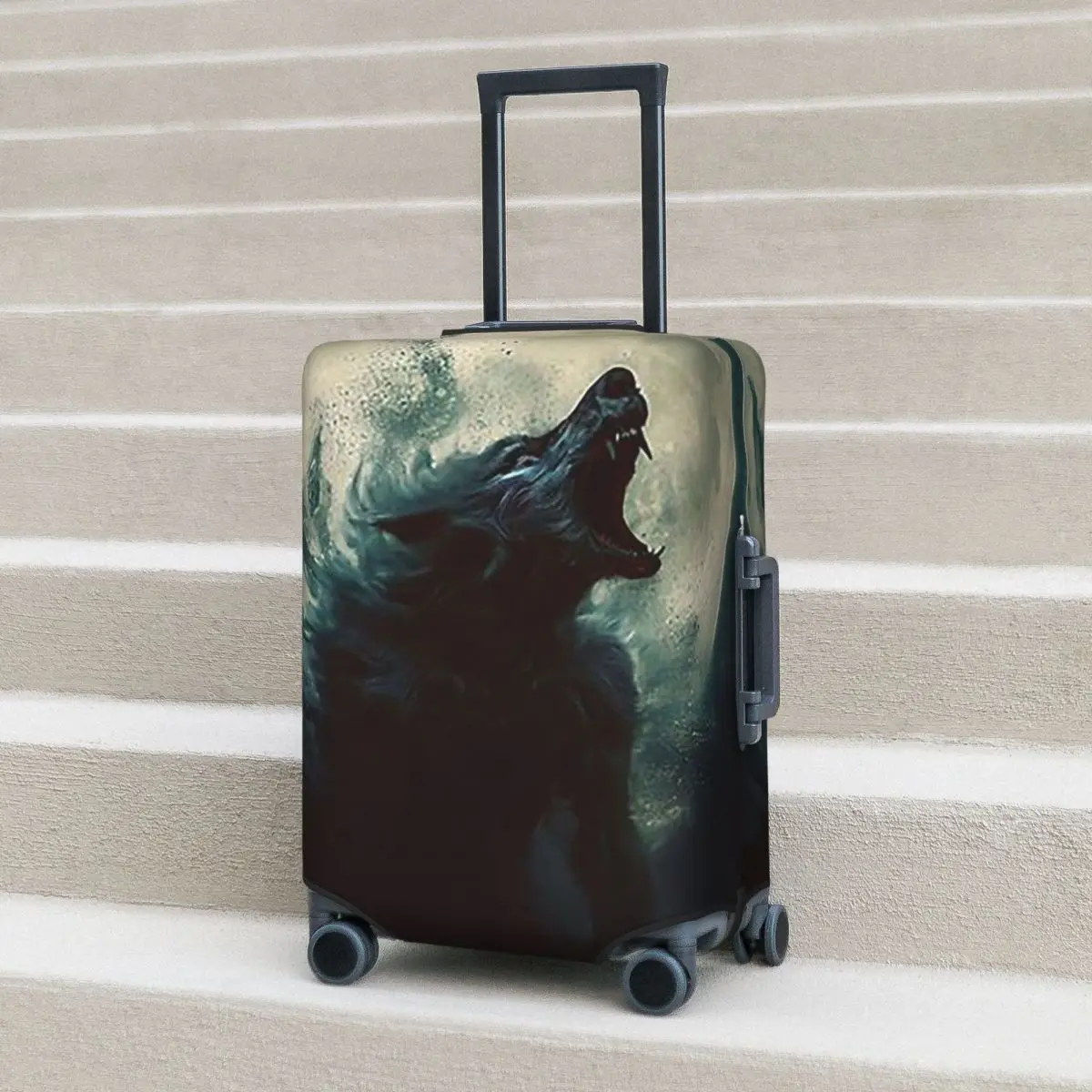 وولفمان بالذئب لعنة القمر الليلي 6 غطاء حقيبة حماية مرونة رحلة الأمتعة حامي يغطي لمدة 18-32 بوصة