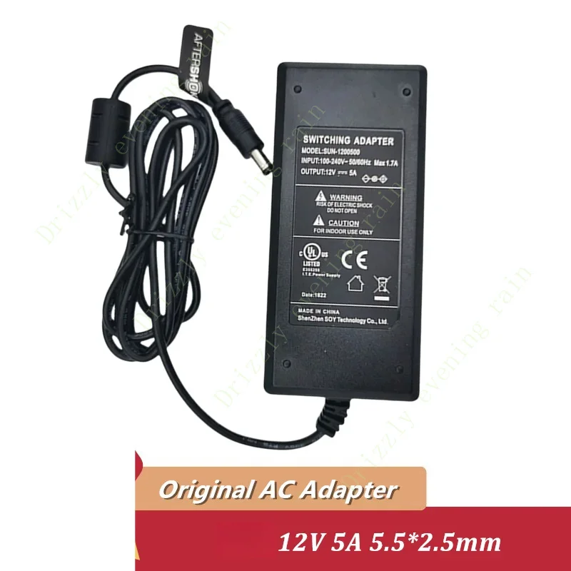 Genuine sun-1200500 switching AC adapter for MSI Optix mag27cq ag32cq ag32c ag32cq MSI mag271r monitor power supply 12v 5A 60W