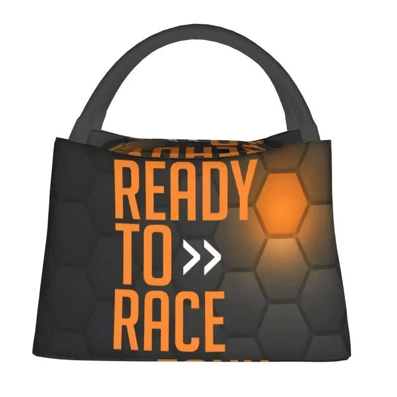 Ready To Race Insulated Lunch Bags Outdoor Picnic Enduro Cross Motocross Asphalt Bike Leakproof Cooler Thermal Bento Box Women