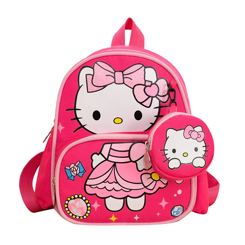 

Sanrio Children's Cute Backpack New Boys Girls Backpack hello kitty Light Kindergarten Baby 2-5 Years Old Leisure Schoolbag