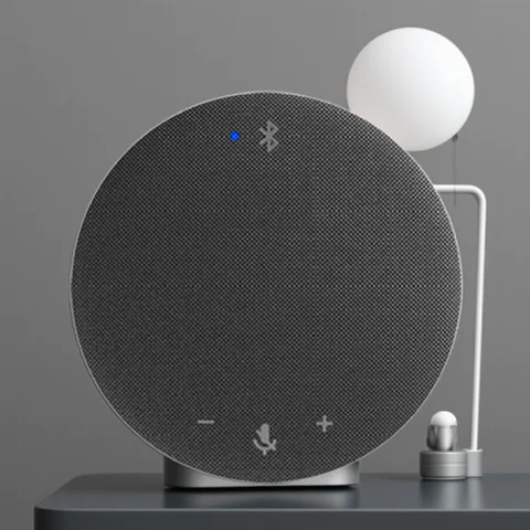 Wireless Bluetooth Microphone Conference Video Omnidirectional  Speakerphone USB 360° 5M Pickup for Live Stream Youtube Class