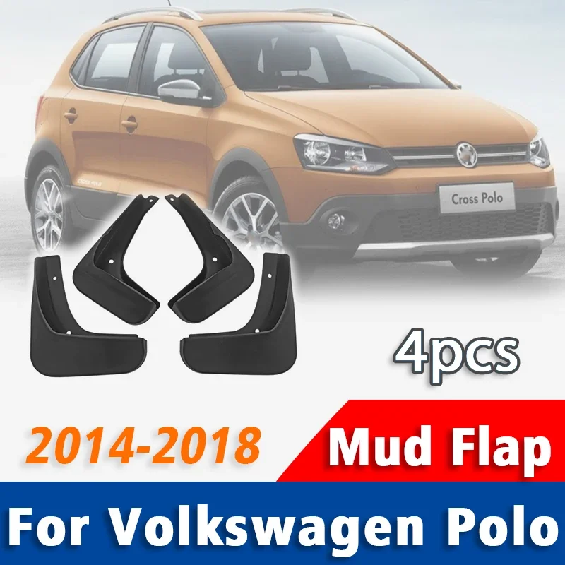 

2014-2018 Front Rear 4pcs FOR Volkswagen VW Polo 6R 6C Mud Flap Guards Splash Mudflaps Car Accessories Mudguard Fenders