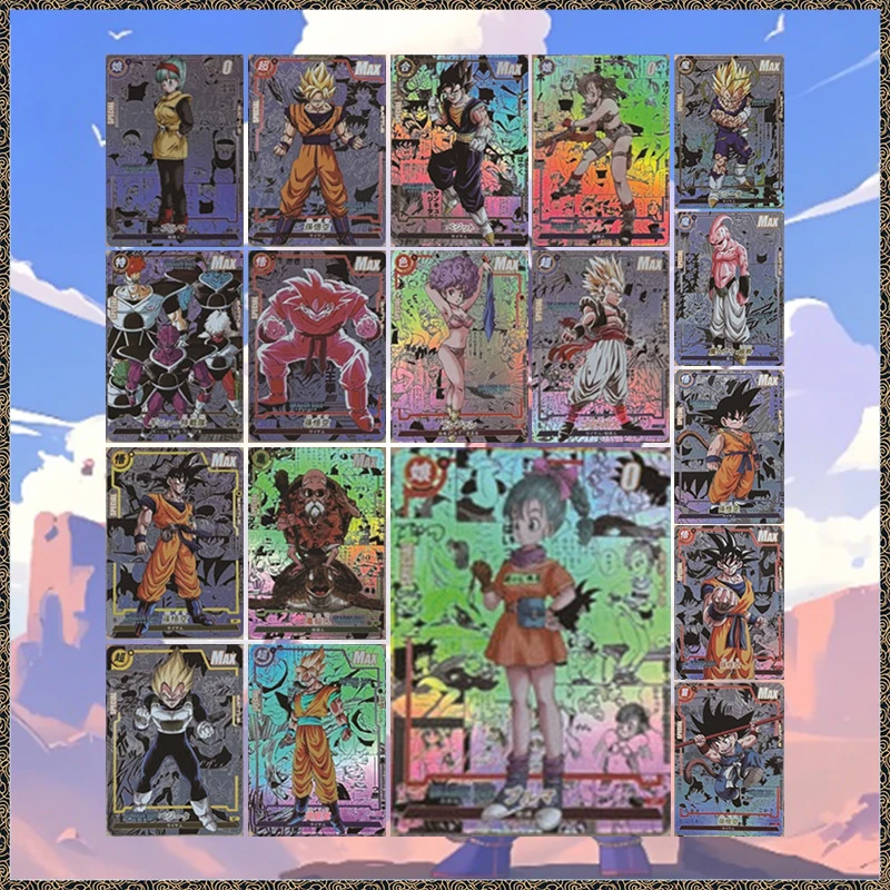 Anime DIY ACG Dragon Ball Gotenks Bulma Gogeta Vegeta Yonsei Son Goku Majin Buu Master Roshi Collectible Cards Birthday Toy Gift